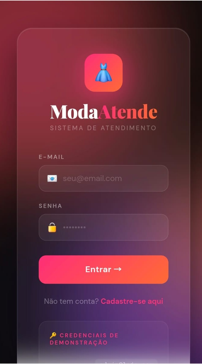 ModaAtende — sistema de atendimento desenvolvido pela fluxoteca