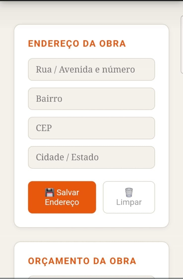Sistema de orçamento de obras desenvolvido pela fluxoteca